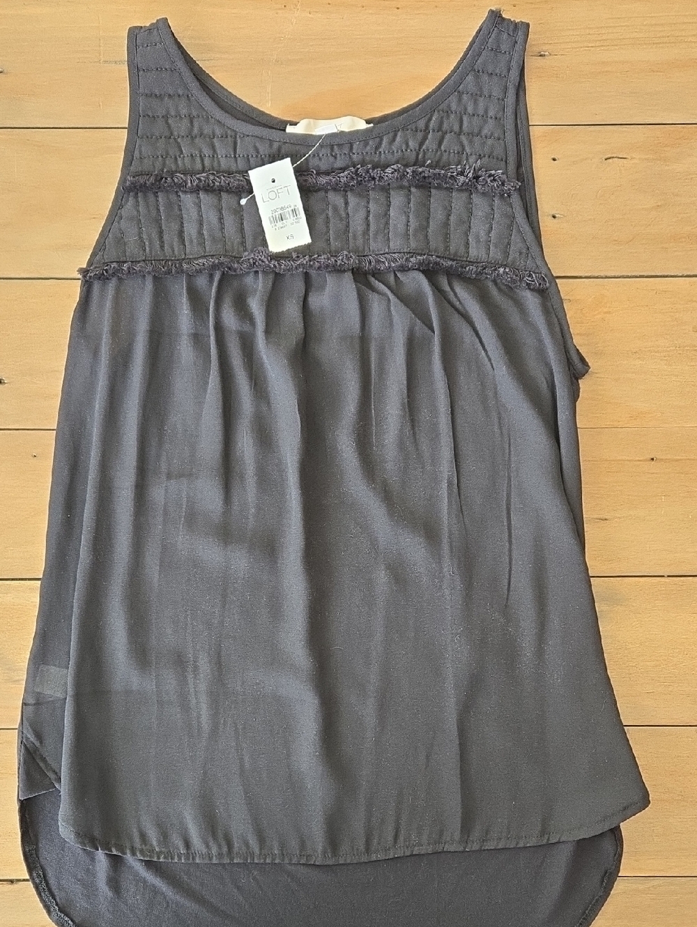 LOFT Black Sleeveless Blouse